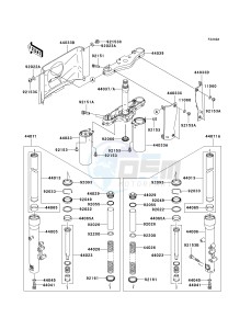 VN 1600 A [VULCAN 1600 CLASSIC] (A6F-A8FA) A8FA drawing FRONT FORK-- A7F_A7FA_A8F_A8FA- -