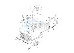 YP R X-MAX 125 drawing COOLING SYSTEM