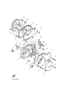 PW50 (2SA7 2SA8 2SA9) drawing CRANKCASE