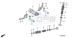 CBR125RWA Europe Direct - (ED / BLA) drawing CAMSHAFT/VALVE