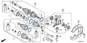 TRX500FPED TRX500FPE ED drawing FRONT KNUCKLE