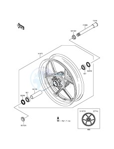 NINJA_ZX-6R ZX636EDF FR GB XX (EU ME A(FRICA) drawing Front Hub