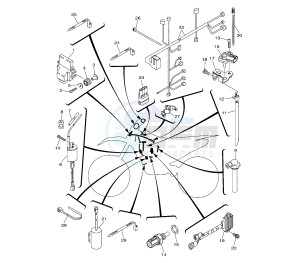 YZ F 450 drawing ELECTRICAL DEVICES