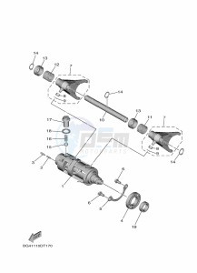 YXE850EN YXE85WPAM (BANF) drawing SHIFT CAM & FORK