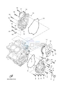 MTM690 XSR700 (B34A B34A B34A B34A B34A) drawing CRANKCASE COVER 1