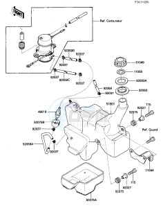 KLF 185 A [BAYOU 185] (A1-A1A) [BAYOU 185] drawing FUEL TANK