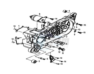 ALLO 50 25KMH (L8 L9) NL EURO4 drawing CRANKCASE COVER LINKS