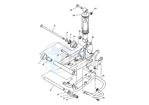 ATV 125 drawing REAR ARM