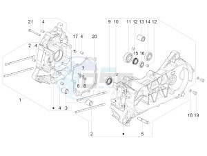 VX-VXL-SXL 150 4T 3V drawing Crankcase