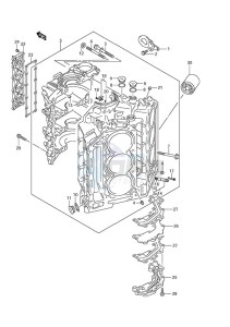 DF 250 drawing Cylinder Block (DF 250S)