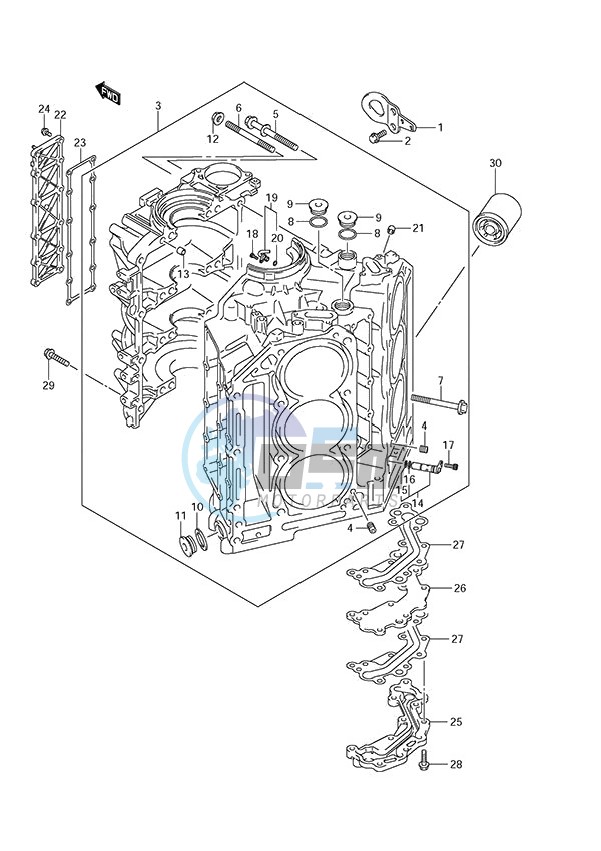 Cylinder Block (DF 250S)