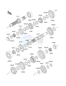 KLX 650 D [KLX650R] (D1) [KLX650R] drawing TRANSMISSION