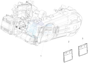 MP3 500 Sport Business ABS (NAFTA) drawing Engine, assembly