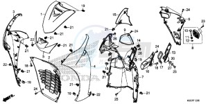 SH300AG TRX250T Europe Direct - (ED) drawing FRONT COVER