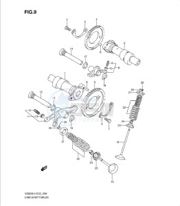 VZ800L0 drawing CAMSHAFT - VALVE