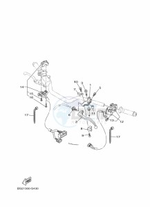 MT-09 MTN850-A (BS2G) drawing HANDLE SWITCH & LEVER