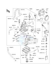 KX 250 M (M2) drawing CARBURETOR