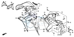 CBR600RR9 BR / MME SPC - (BR / MME SPC) drawing LOWER COWL (R.) (CBR600RR9,A/RA9,A)