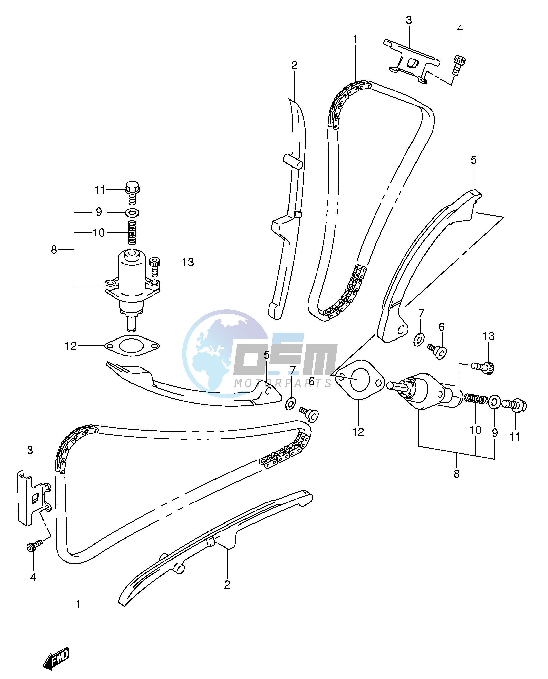 CAM CHAIN (MODEL K3 K4)