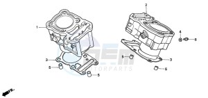 XRV750 AFRICA TWIN drawing CYLINDER