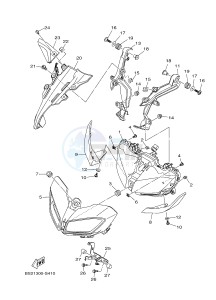 MTN850 MTN-850-A MT-09 ABS (BS29) drawing HEADLIGHT