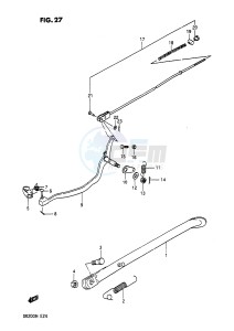 DR200 (E24) drawing STAND - REAR BRAKE