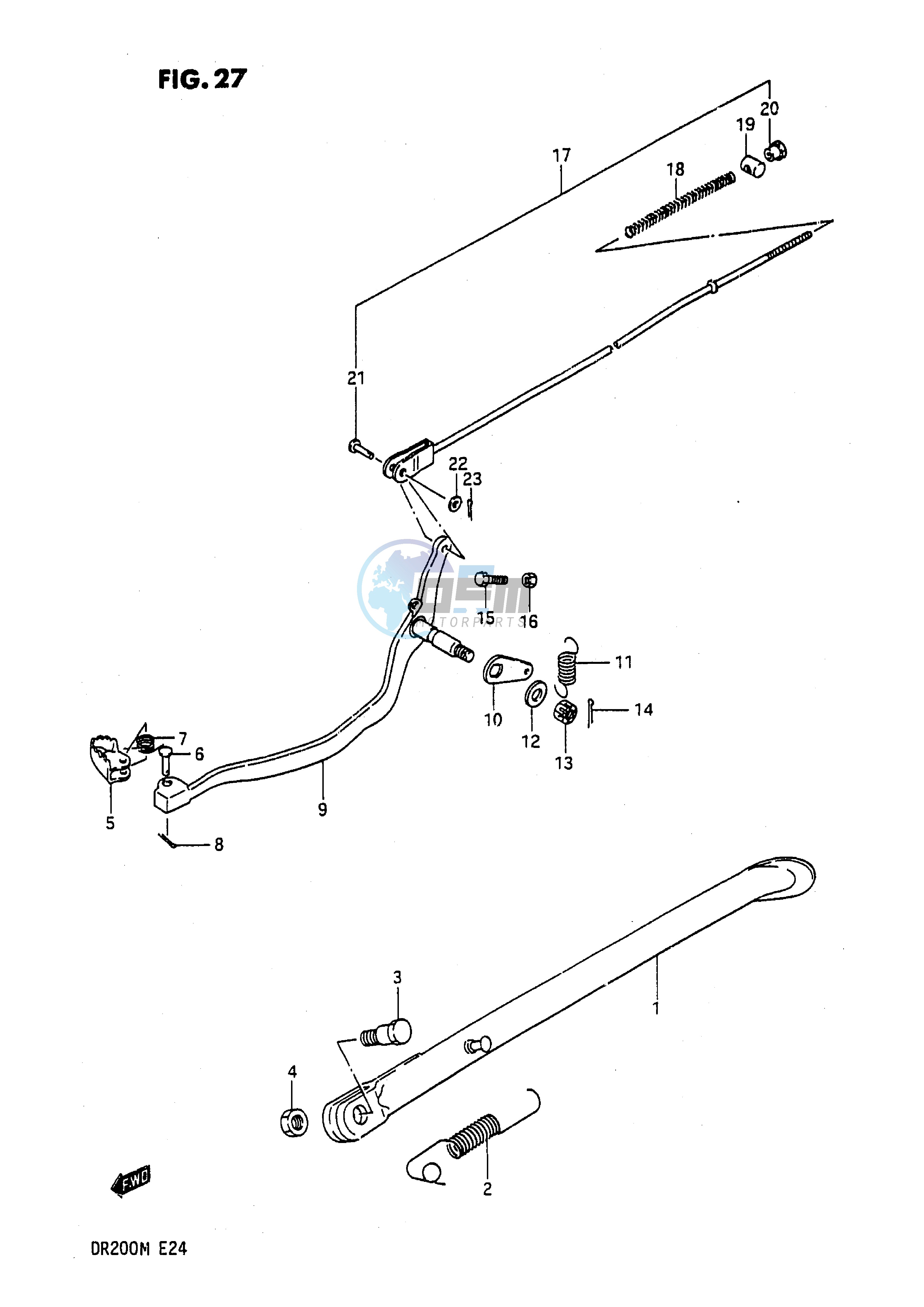 STAND - REAR BRAKE