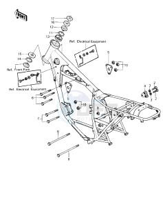 KZ 250 D [KZ250] (D1) [KZ250] drawing FRAME_FRAME FITTINGS -- 80 D1- -