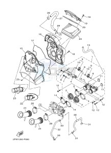 XP500 TMAX T-MAX 530 (2PW1) drawing INTAKE