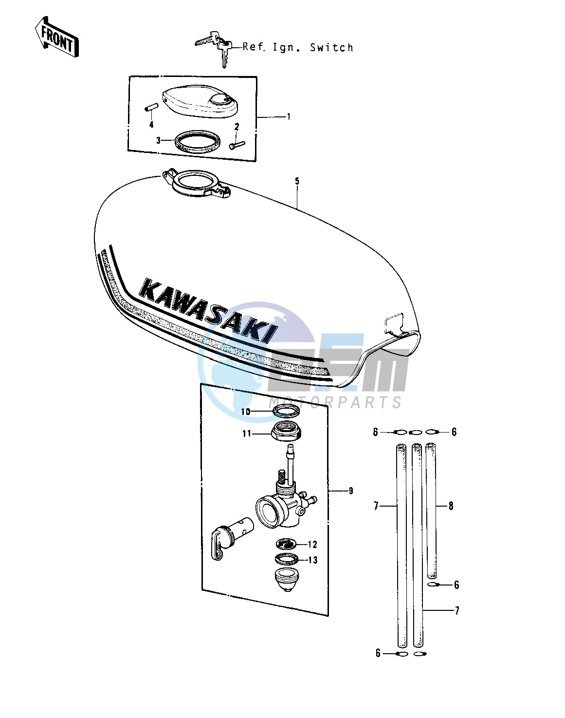 FUEL TANK -- KH250-A5- -