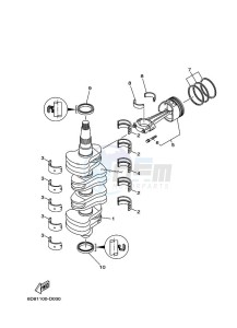 F75BETX drawing CRANKSHAFT--PISTON