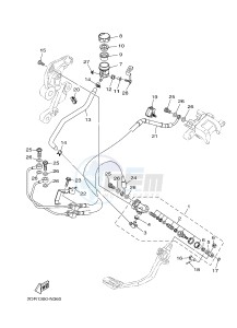 MT09A MT-09 ABS 900 (2DR3) drawing REAR MASTER CYLINDER