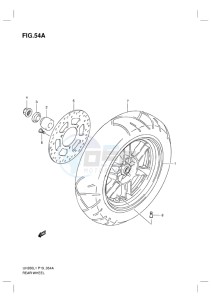 UH200G BURGMAN EU drawing REAR WHEEL (EXECUTIVE MODEL)