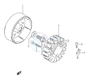 GSX-R600 (E2) drawing GENERATOR