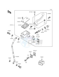 KX 250 J [KX250] (J2) [KX250] drawing FRONT MASTER CYLINDER