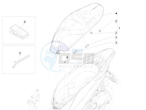 Medley 125 4T ie ABS E4 (EMEA) drawing Saddle/seats