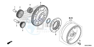 NC700SD NC700S Europe Direct - (ED) drawing STARTING CLUTCH