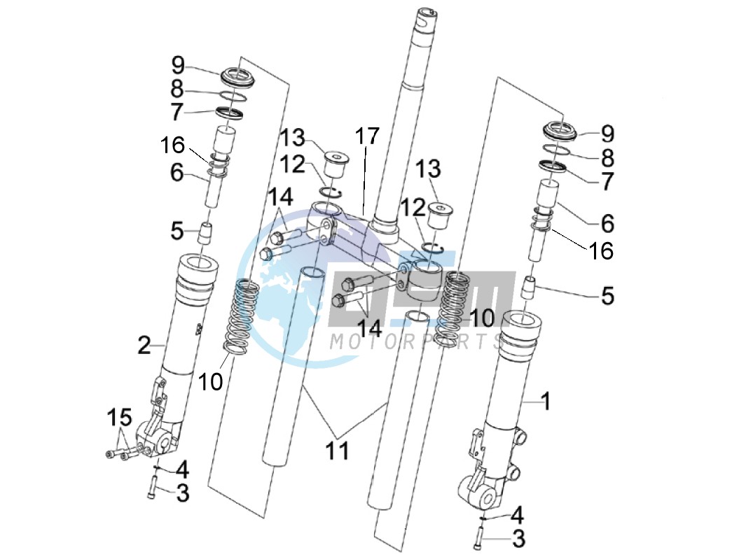 Fork's components (Kayaba)