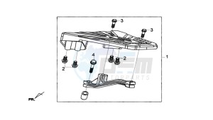 GTS 125I 2014 ABS drawing LUGGAGE RACK