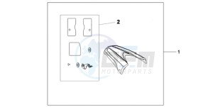 CB600F39 Australia - (U / ST) drawing REAR SEAT COWL NH-A84P