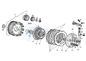 SENDA R - 50 cc drawing CLUTCH