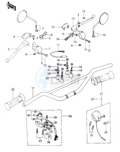 KE 100 A [KE100] (A9-A10) [KE100] drawing HANDLEBAR