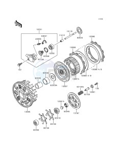 ZX 750 N [NINJA ZX-7RR] (N1-N2) [NINJA ZX-7RR] drawing CLUTCH