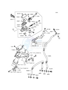 ER-6N ER650EGF XX (EU ME A(FRICA) drawing Front Master Cylinder