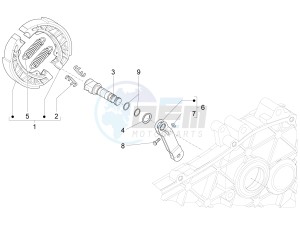 PRIMAVERA 50 4T 3V 25 KMH NOABS E4 25 kmh (EMEA) drawing Rear brake - Brake jaw