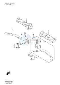 AN400 BURGMAN EU drawing HANDLE LEVER