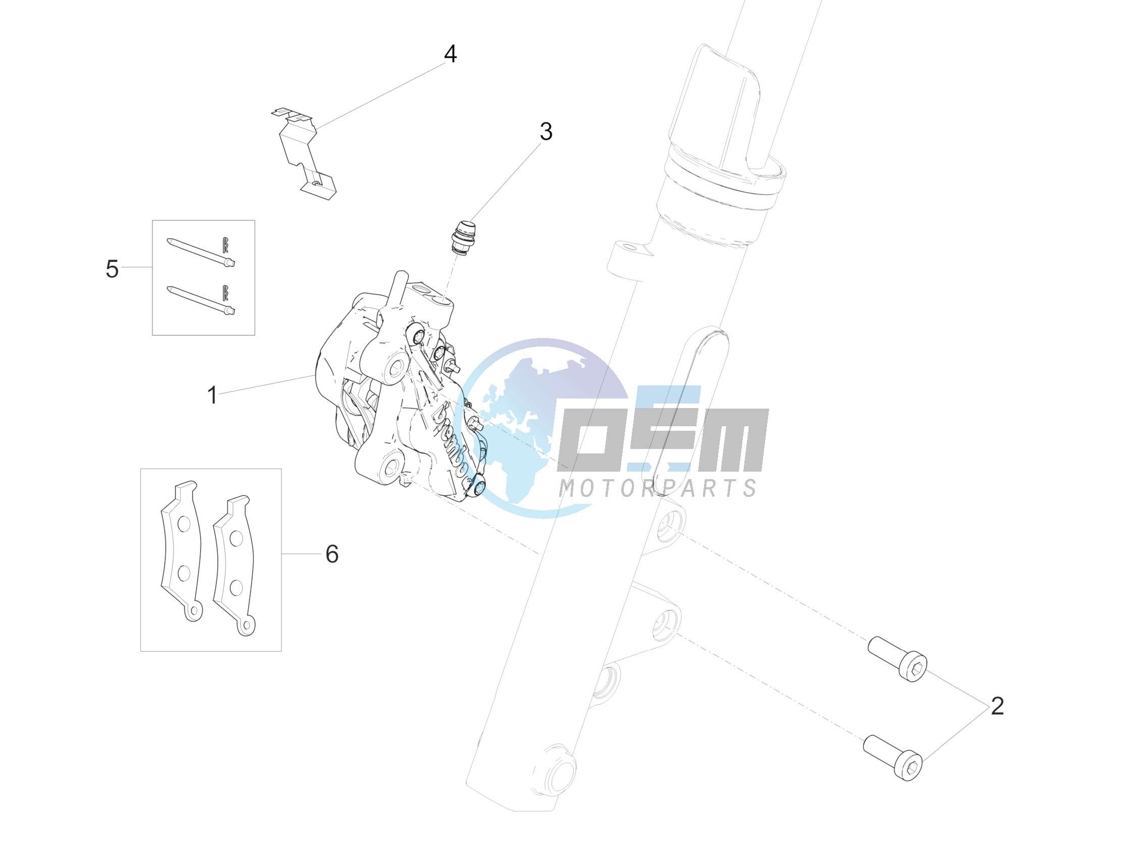 Front brake caliper