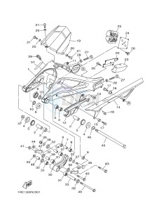 MT09 900 (1RCC) drawing REAR ARM