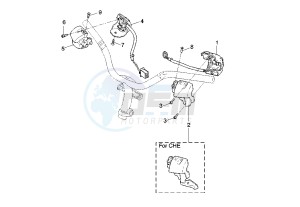 YQ AEROX 50 drawing HANDLE SWITCH- LEVER