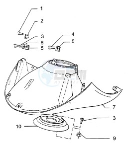 Hexagon 250 GT (578477) 578477 drawing Front mudguard